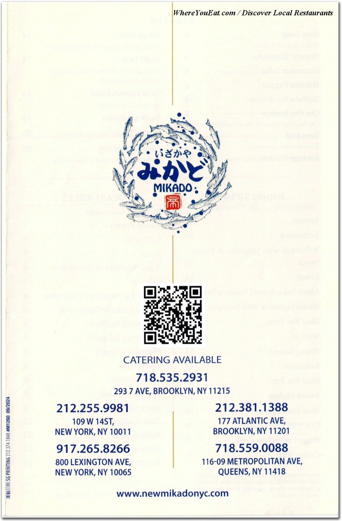 menu image
