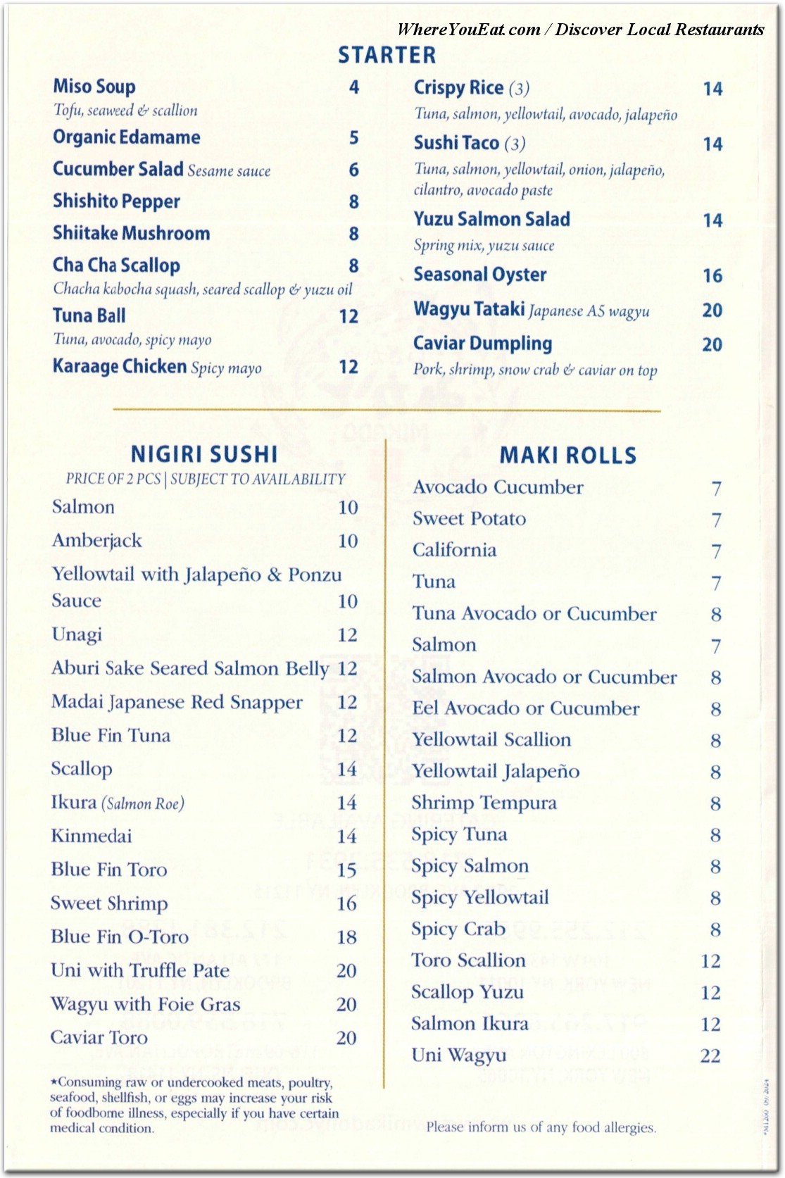 menu image