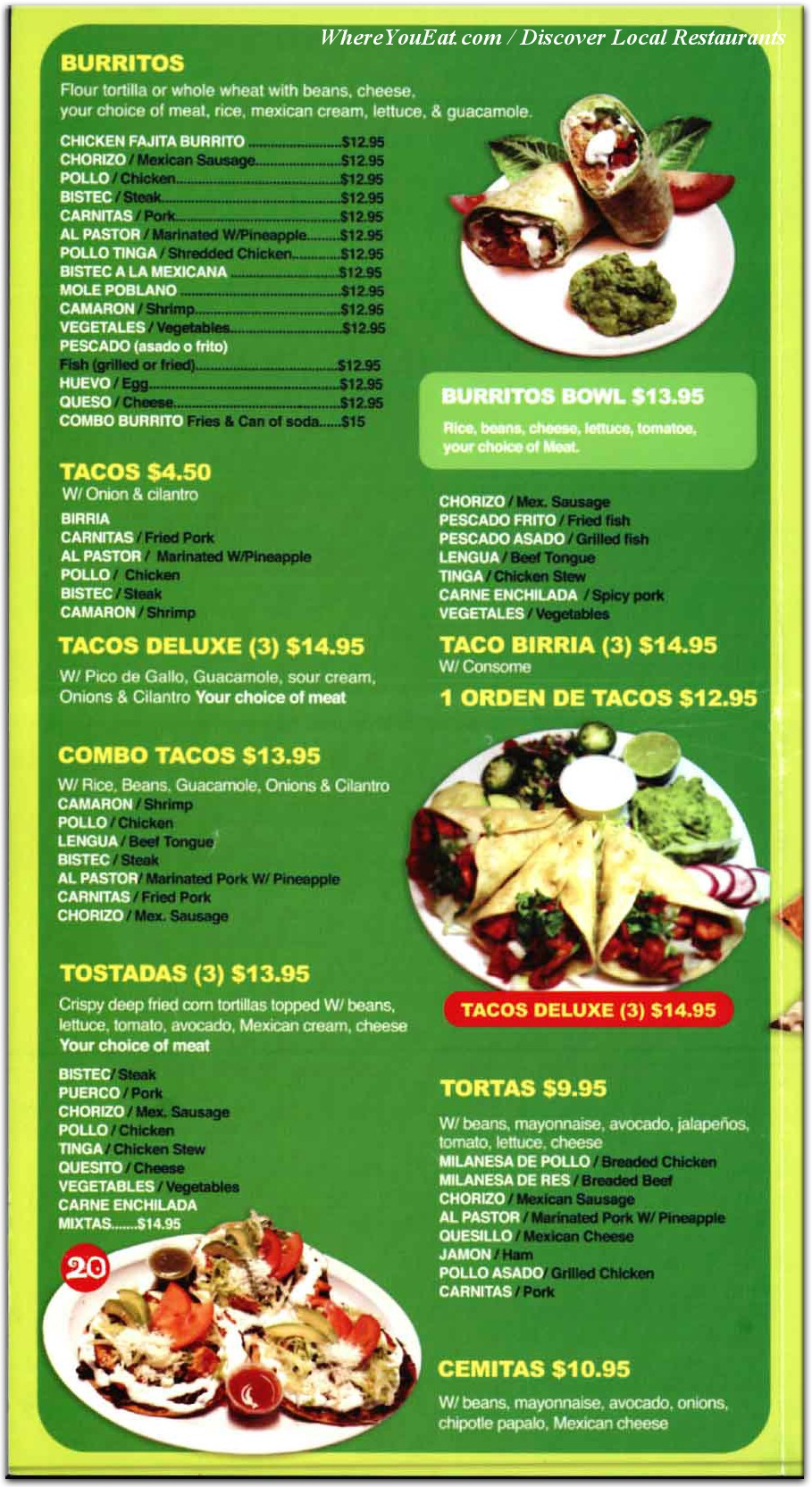 menu image