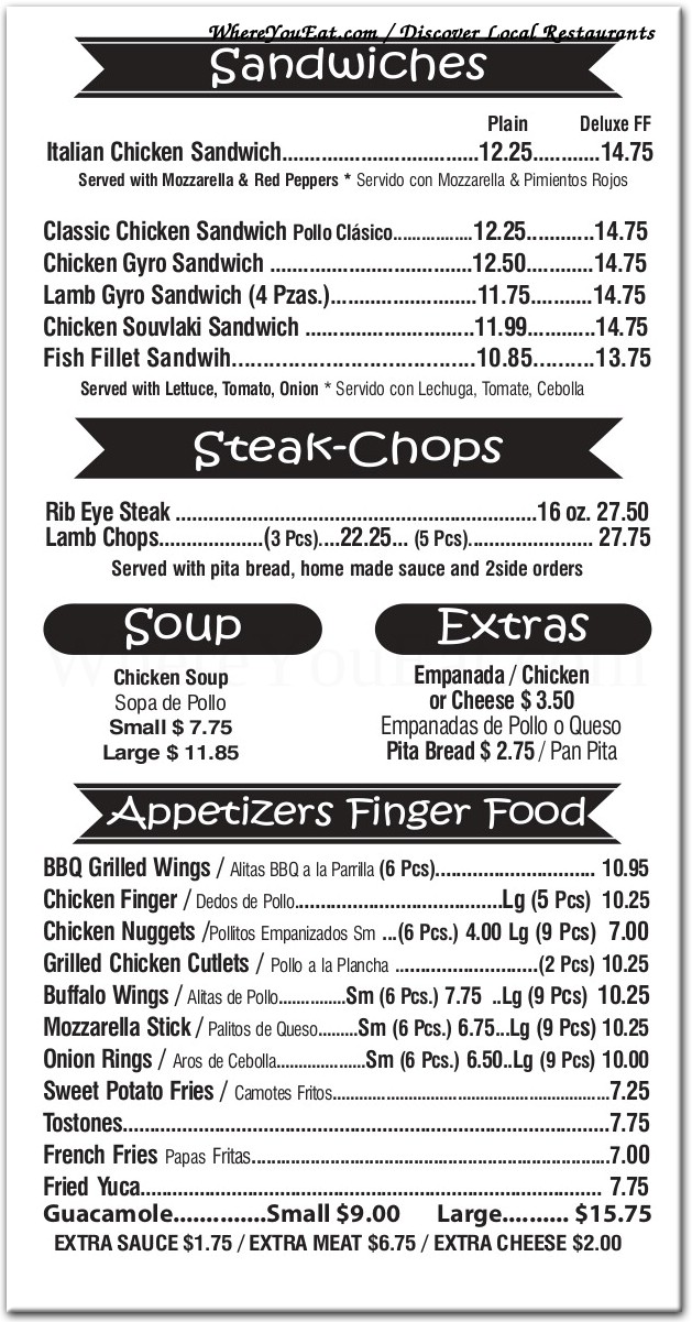 menu image