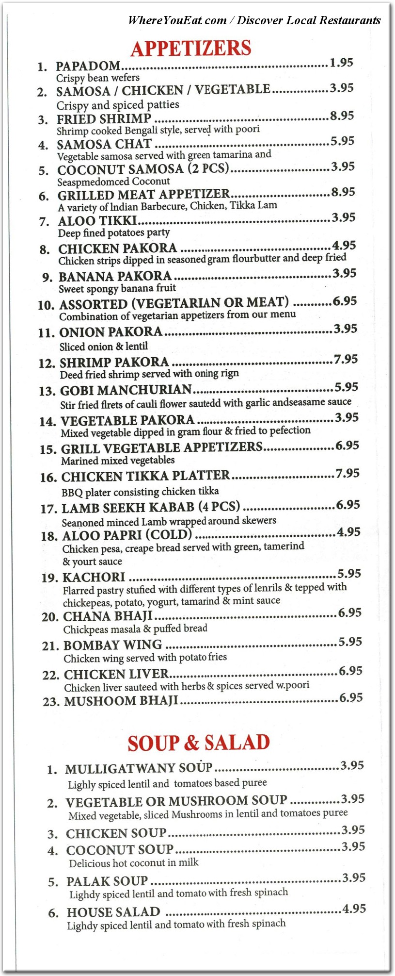 menu image