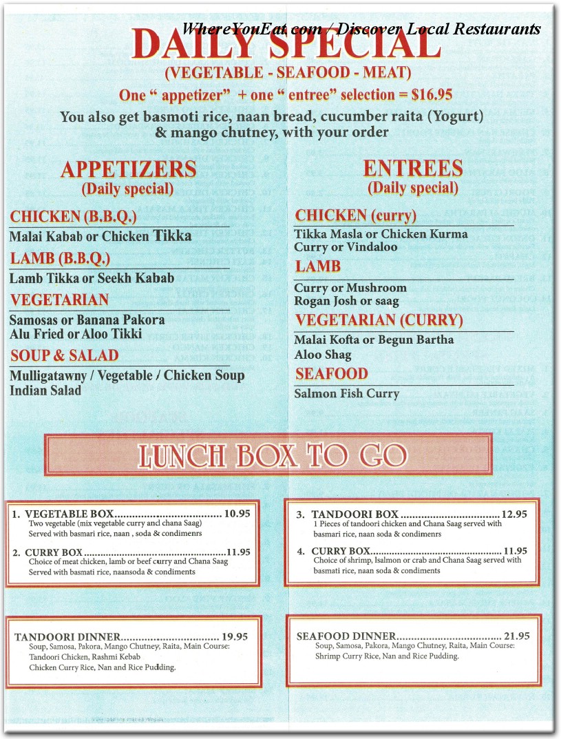 menu image