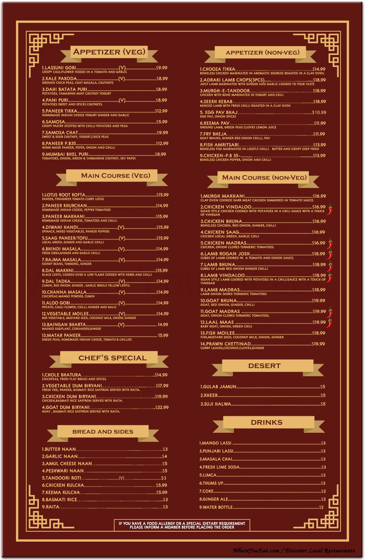 menu image