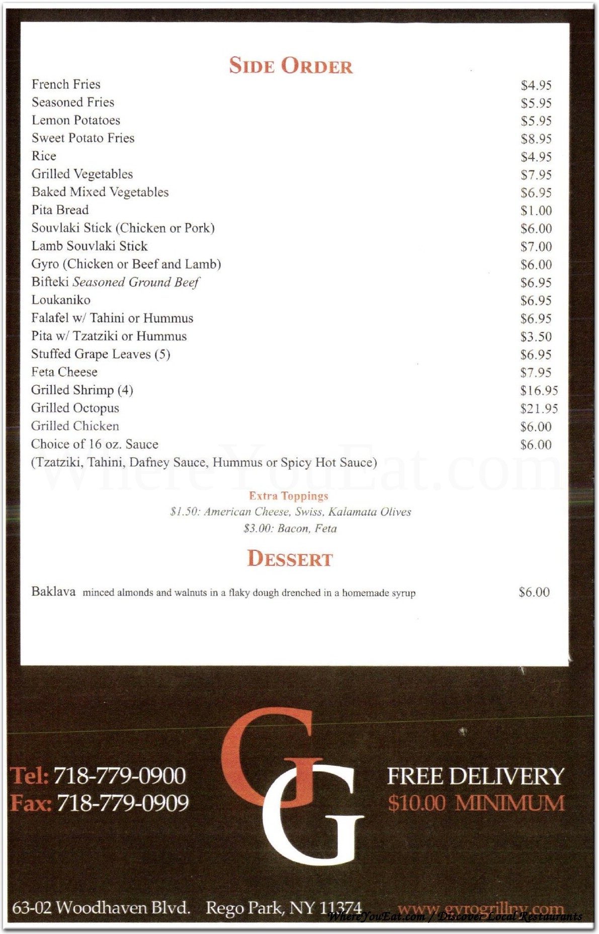 menu image