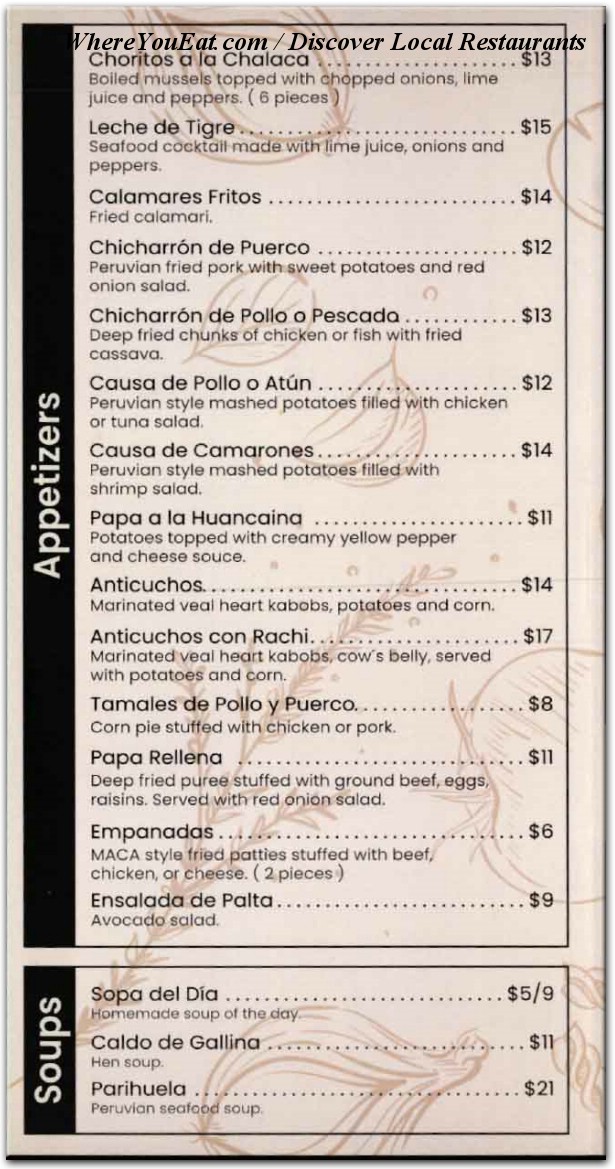 menu image