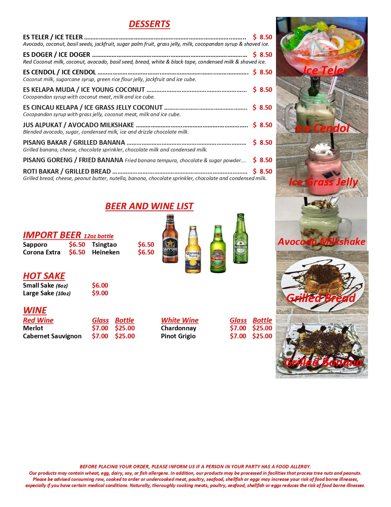 menu image