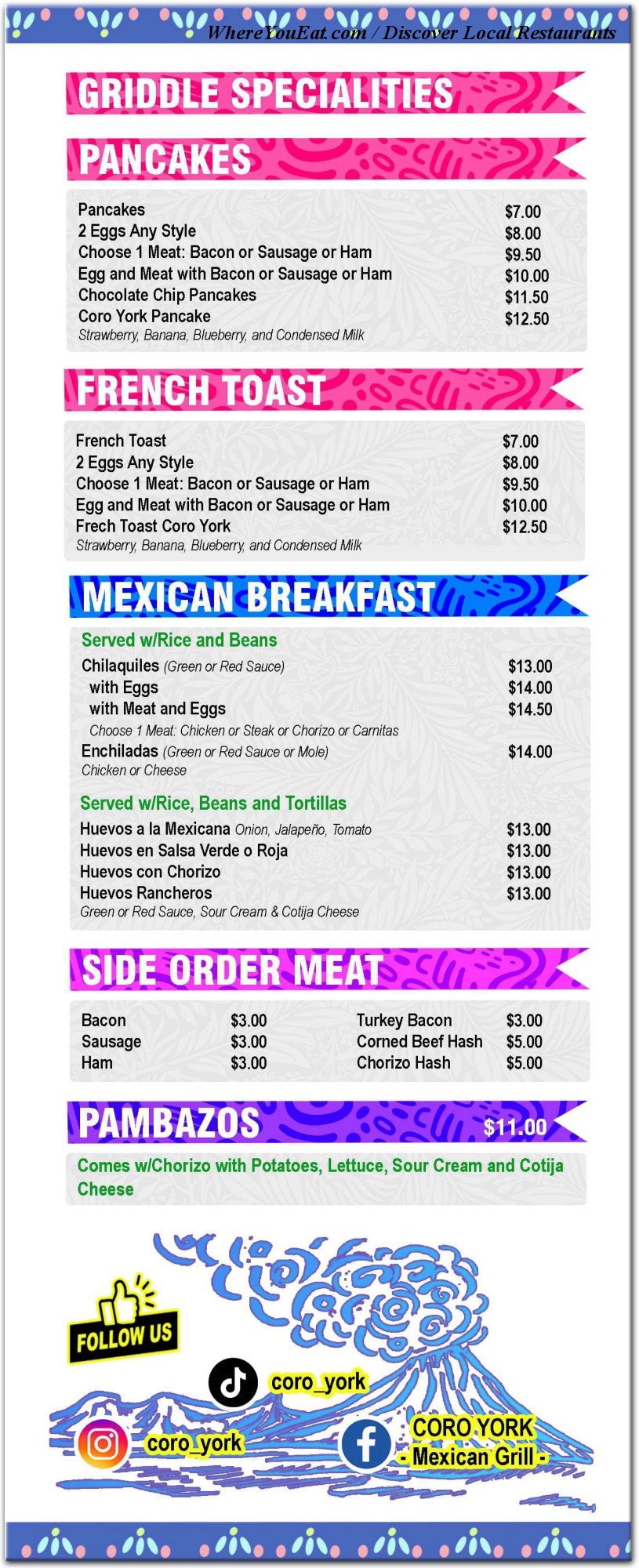 menu image