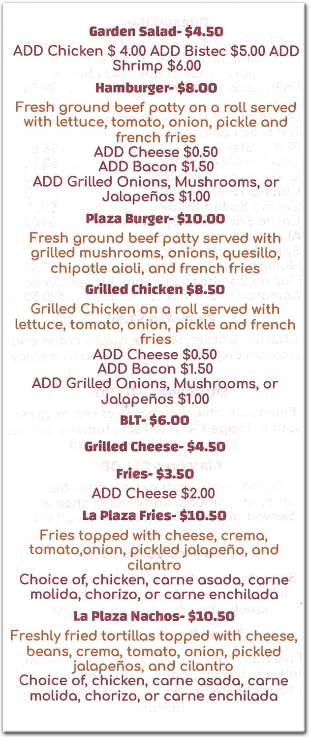 menu image