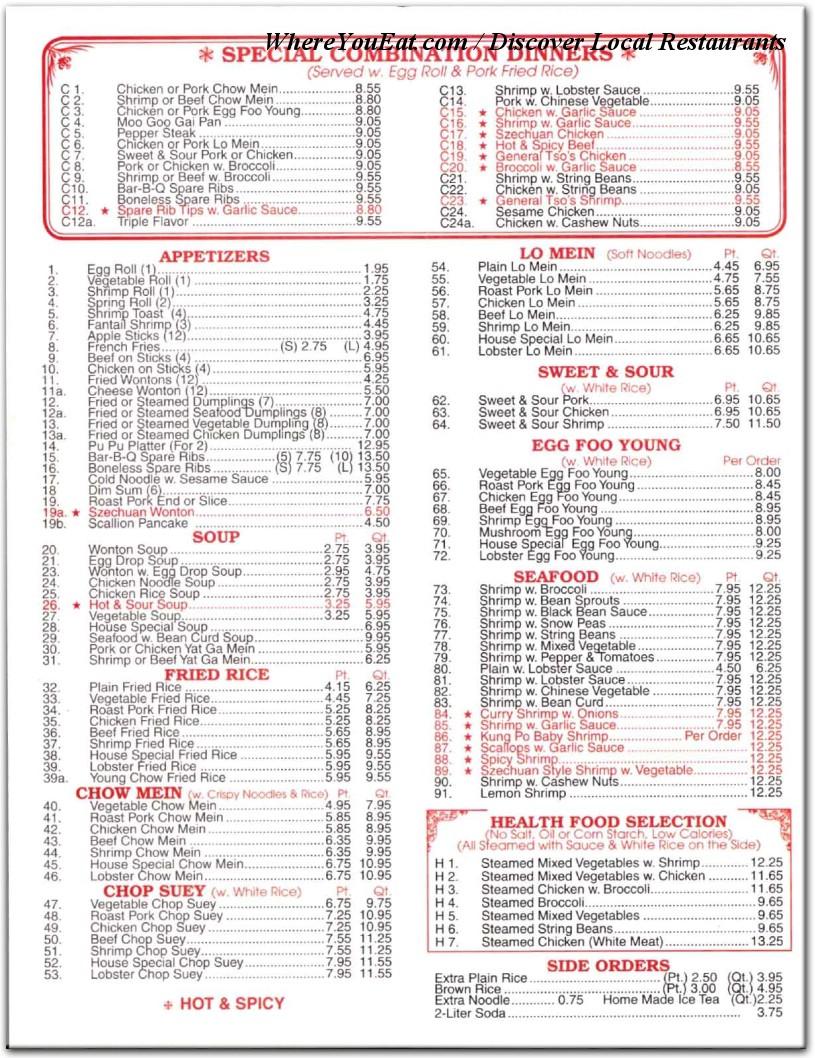 menu image