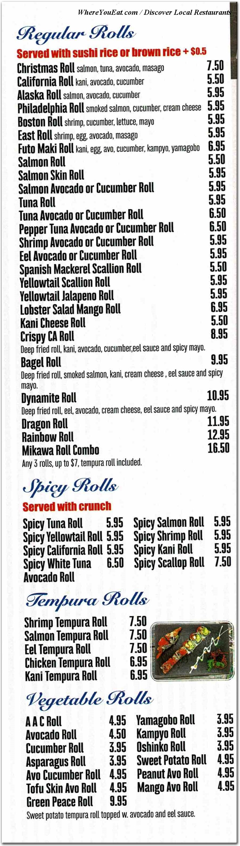 menu image