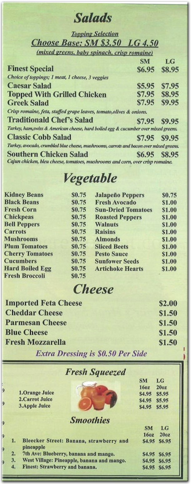 menu image