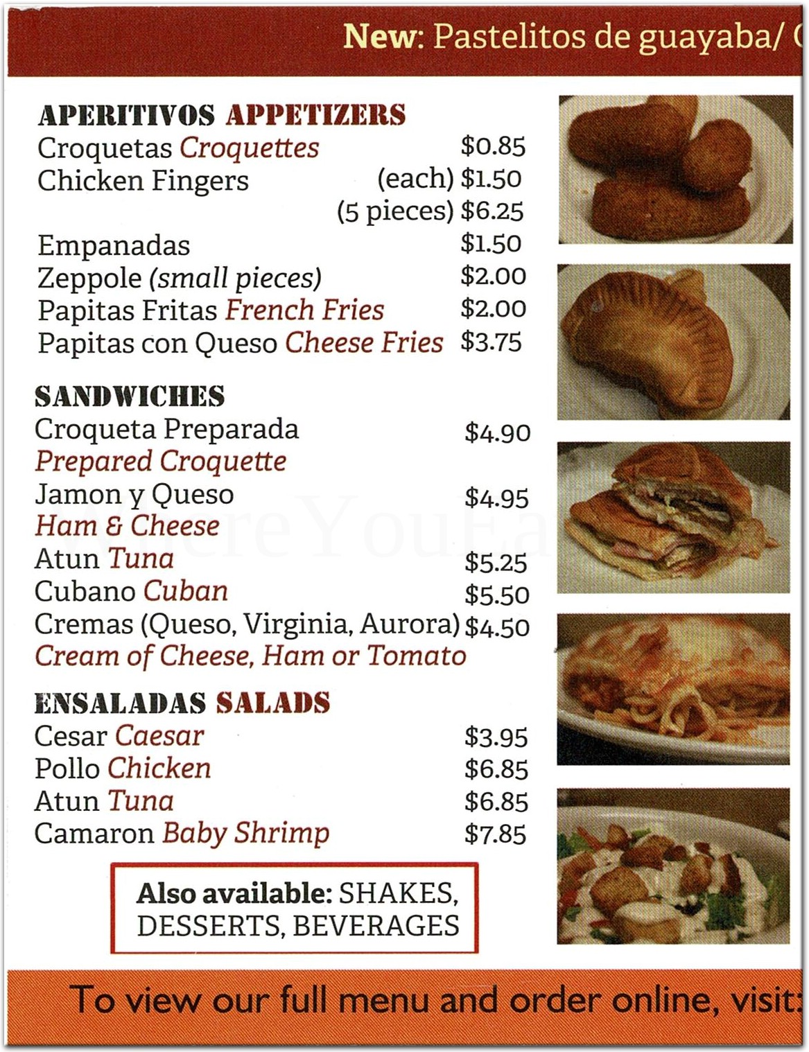 menu image