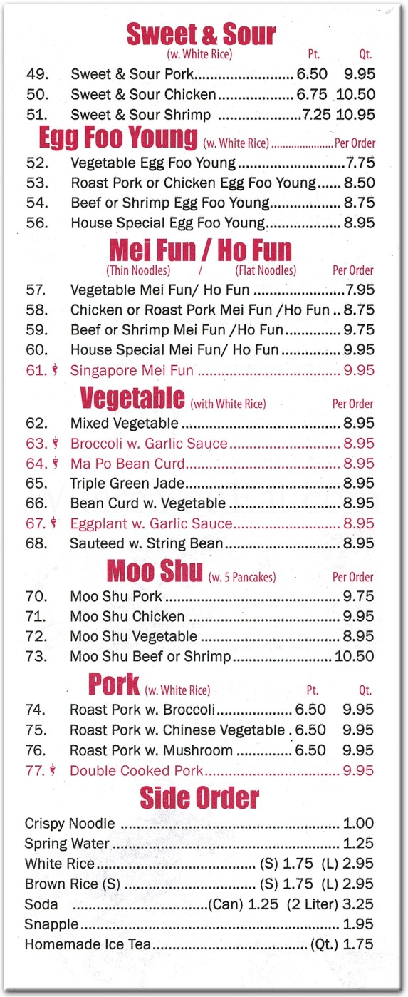 menu image