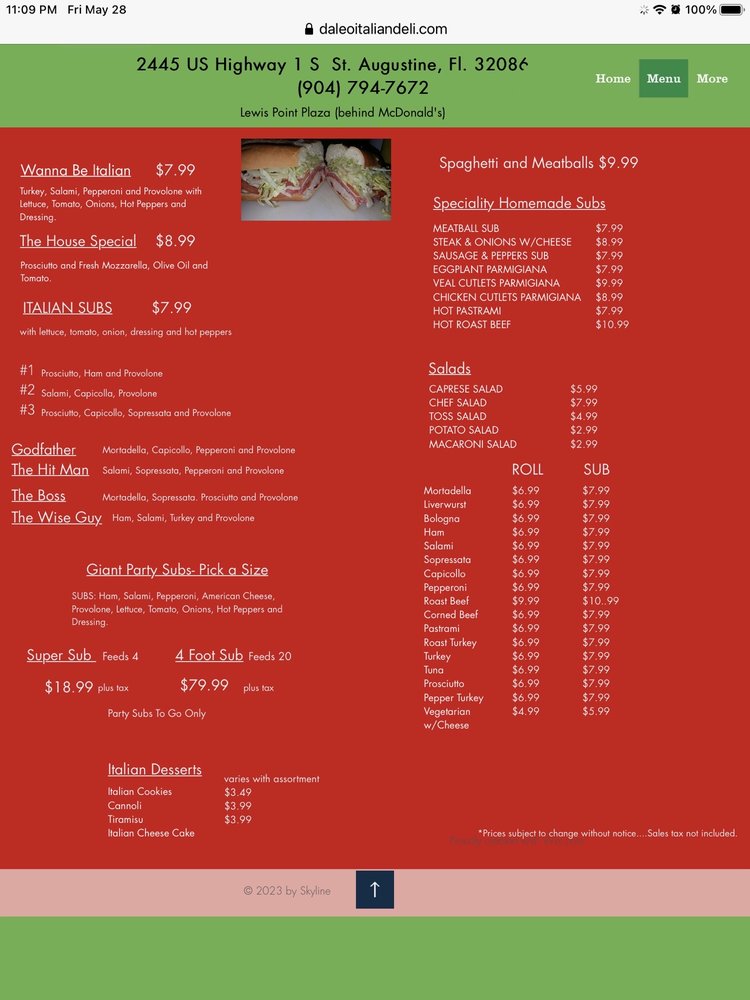 menu image