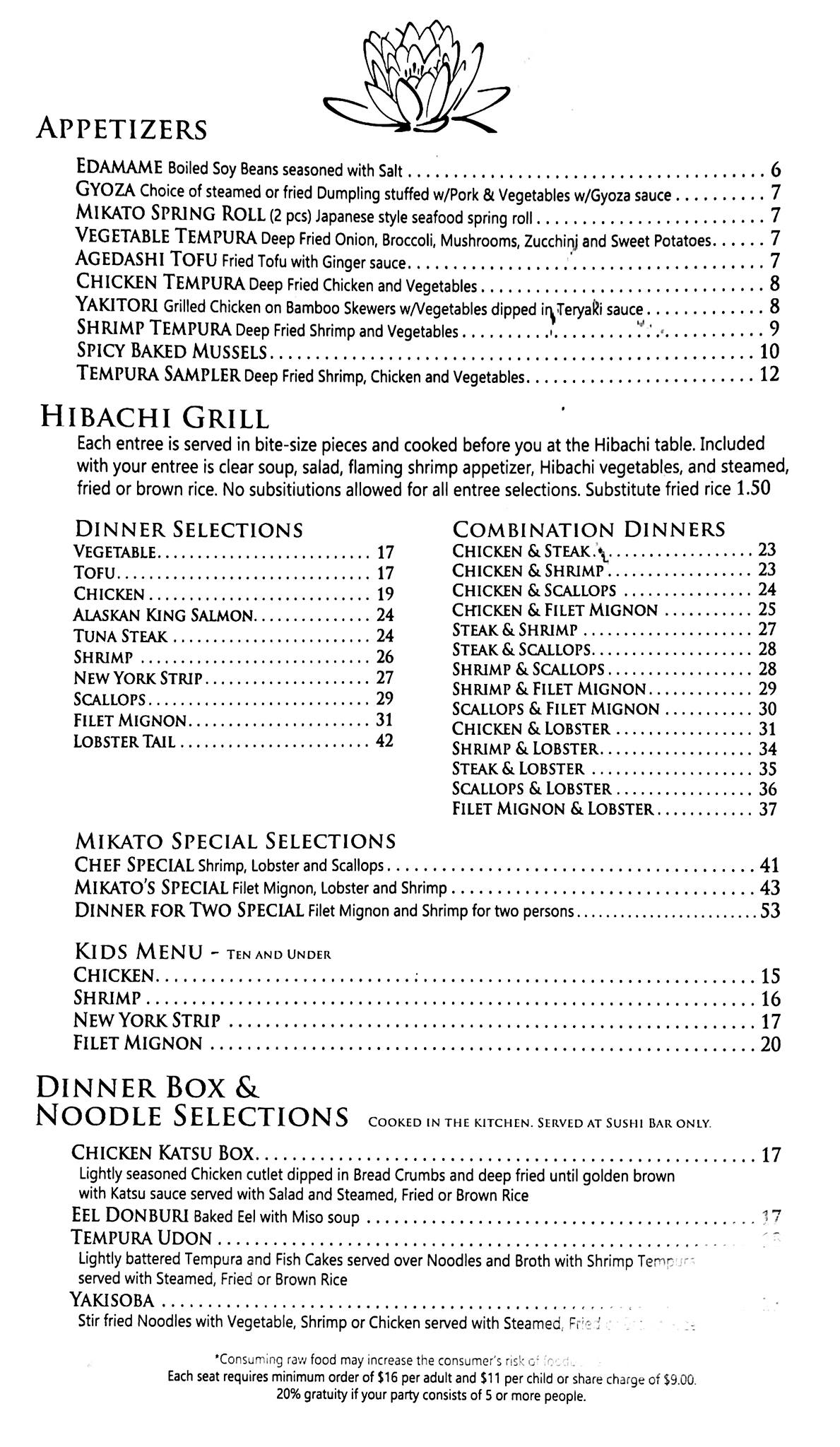 menu image