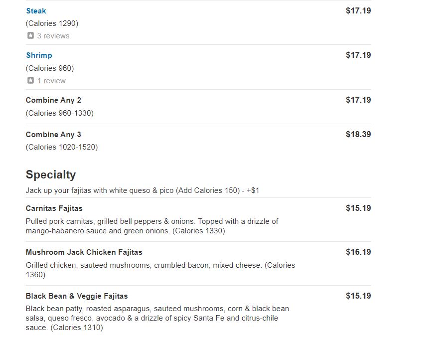 menu image