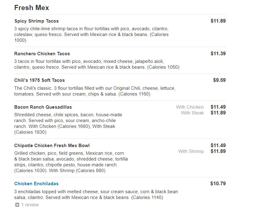 menu image