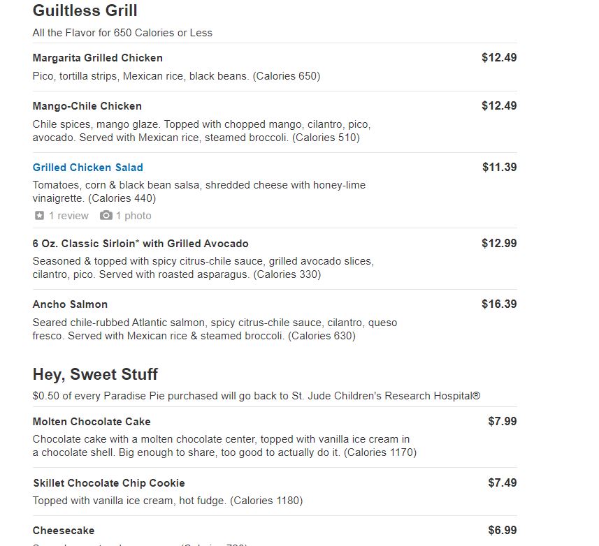 menu image