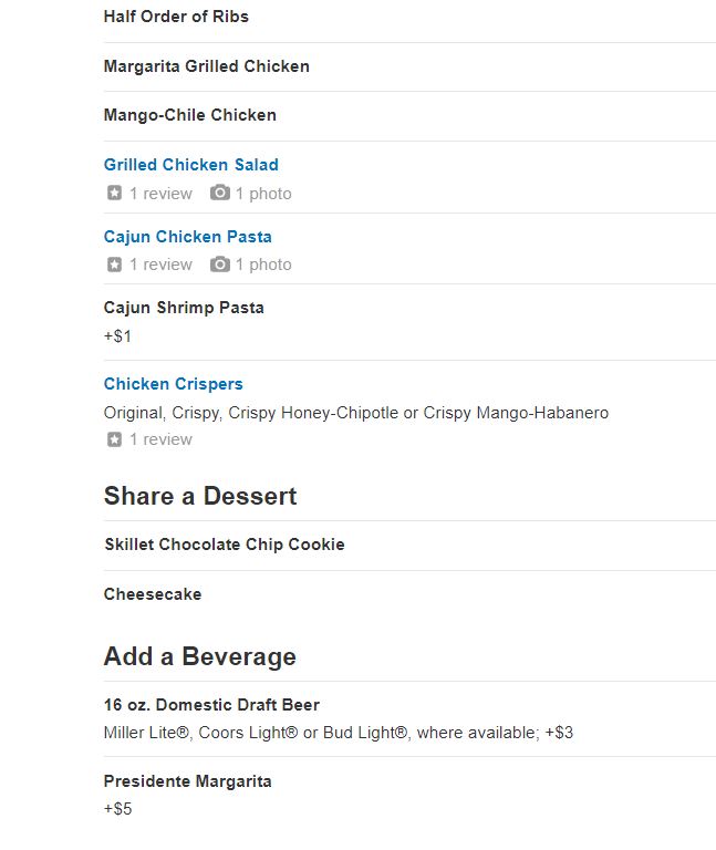 menu image