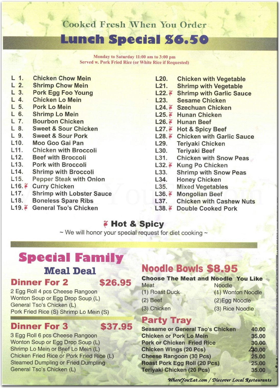 menu image