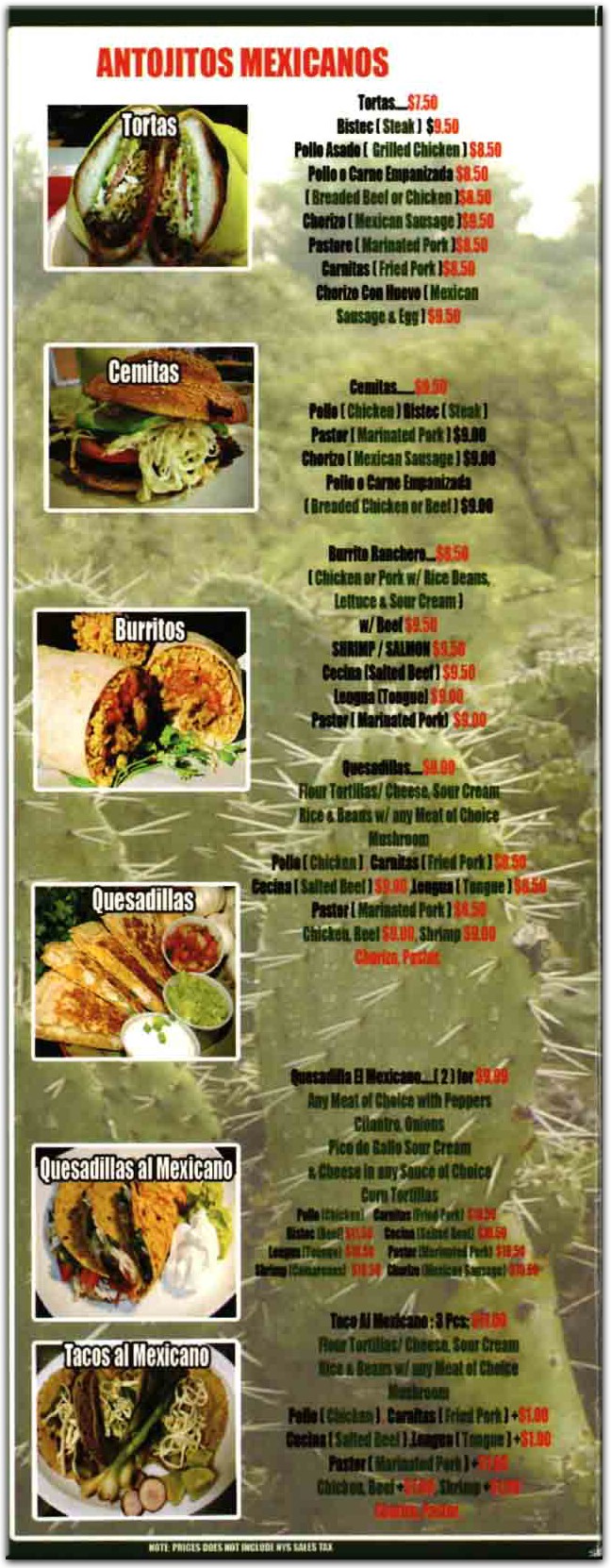 menu image