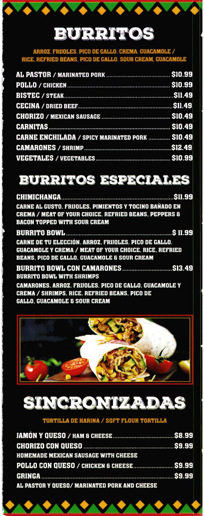 menu image