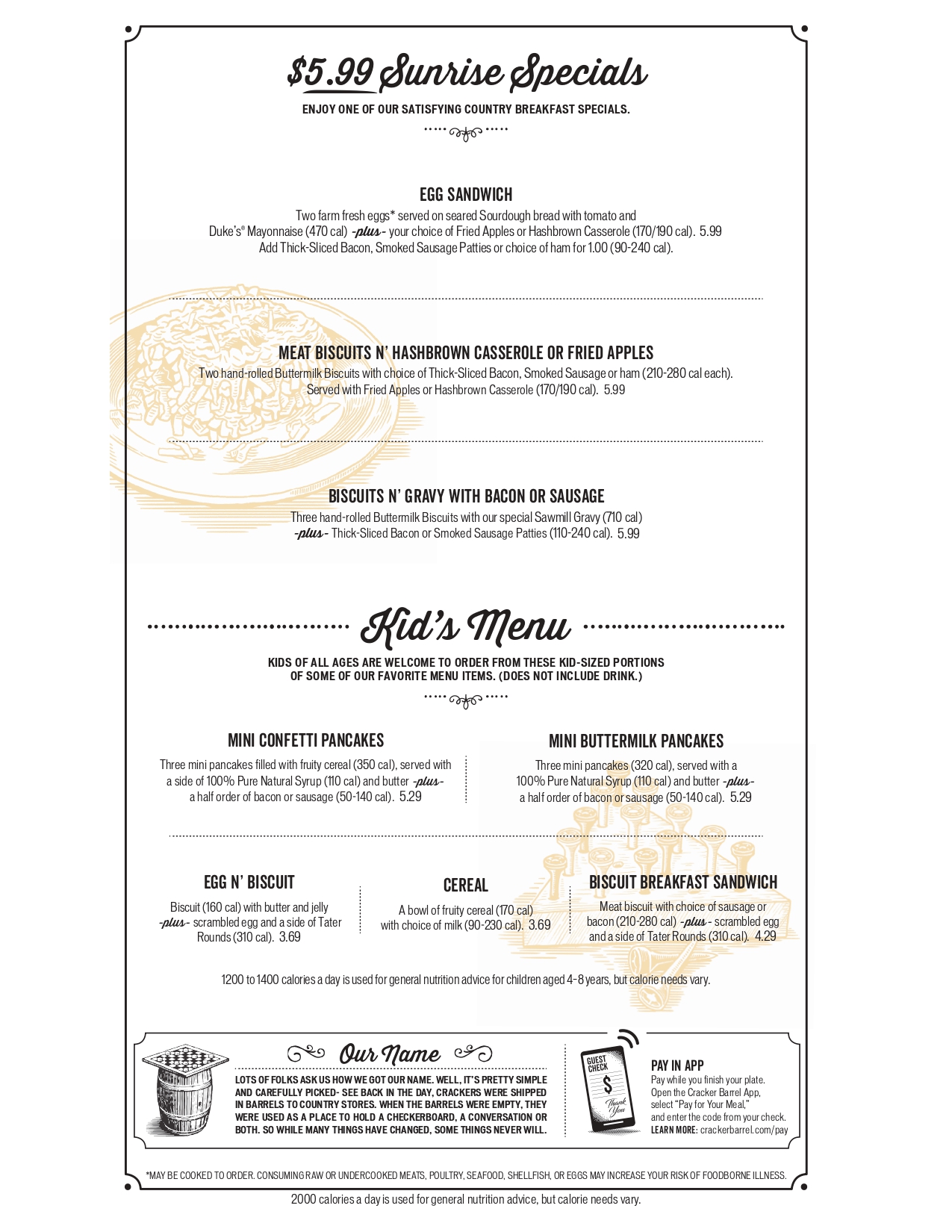 menu image