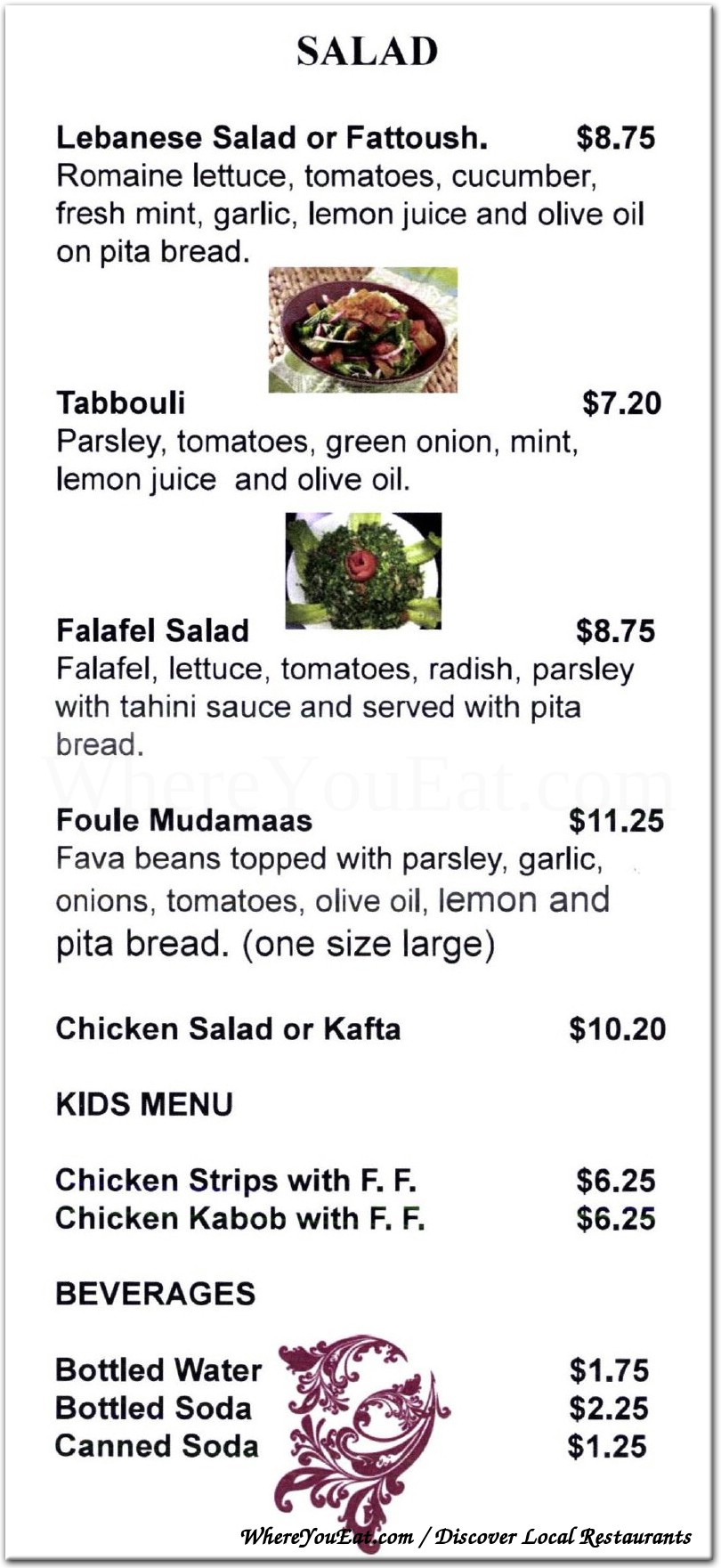 menu image