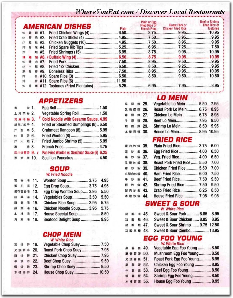 menu image