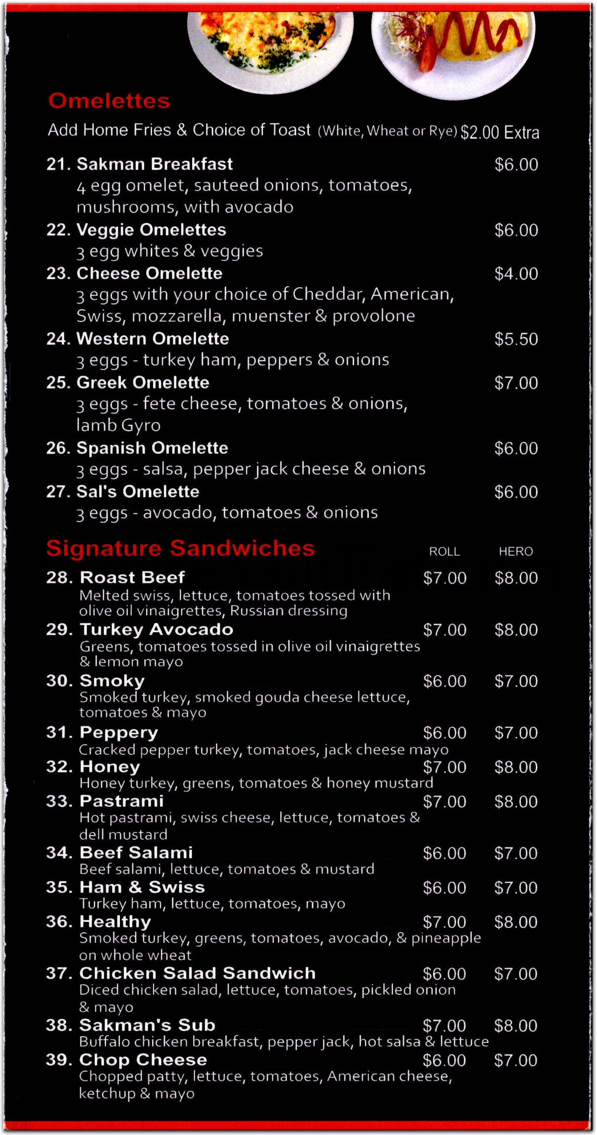 menu image