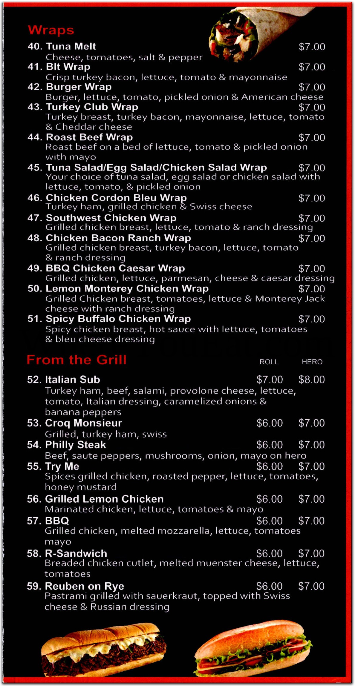 menu image