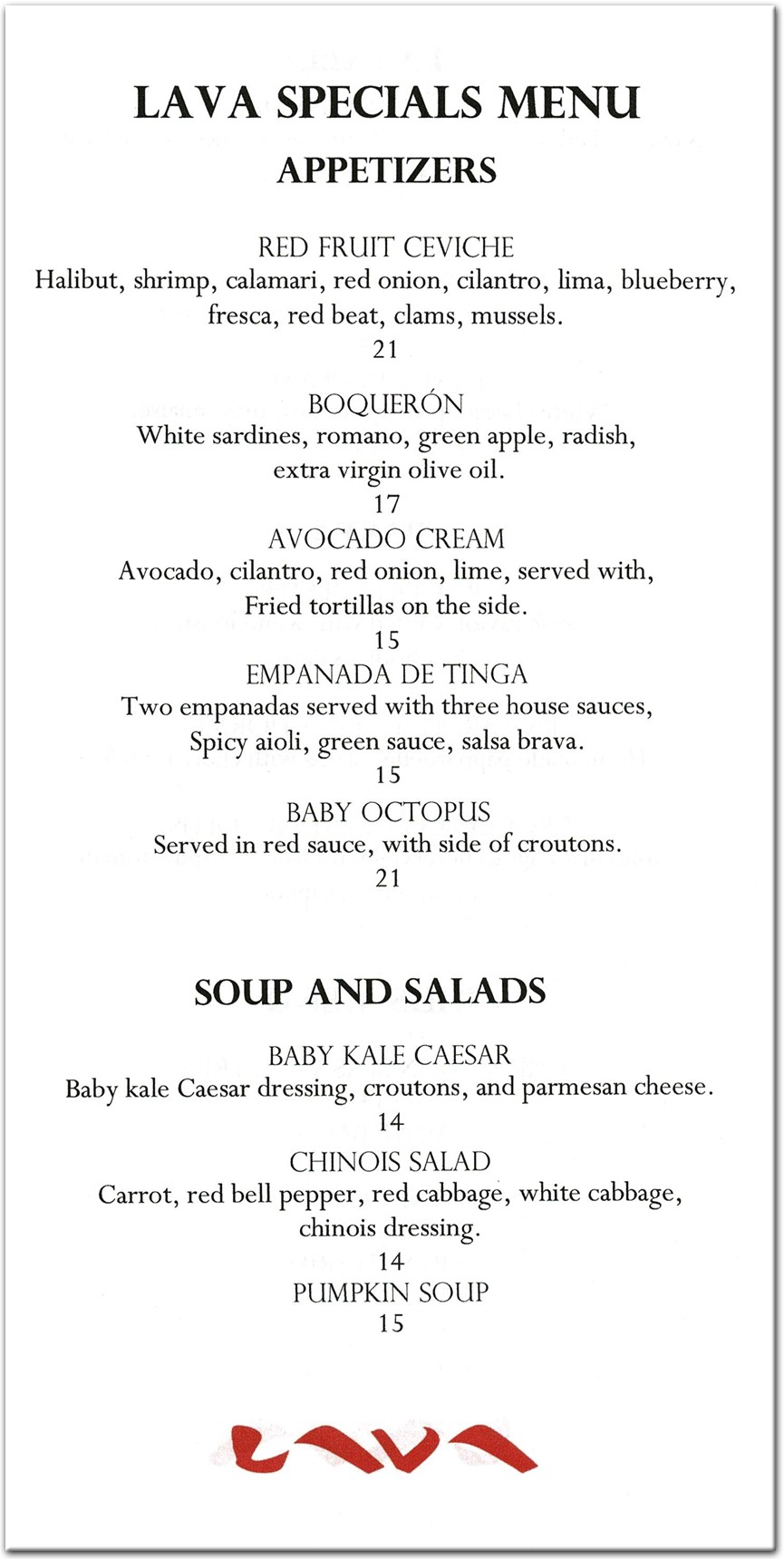 menu image