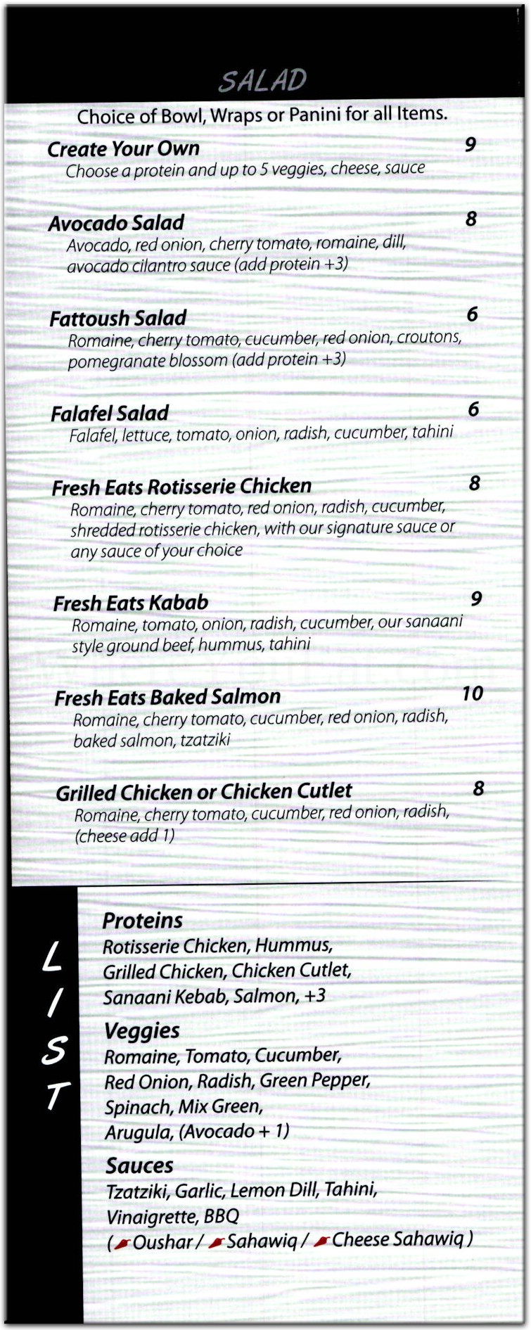 menu image