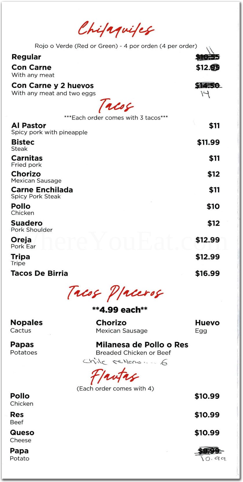 menu image