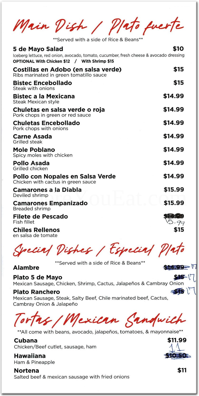 menu image