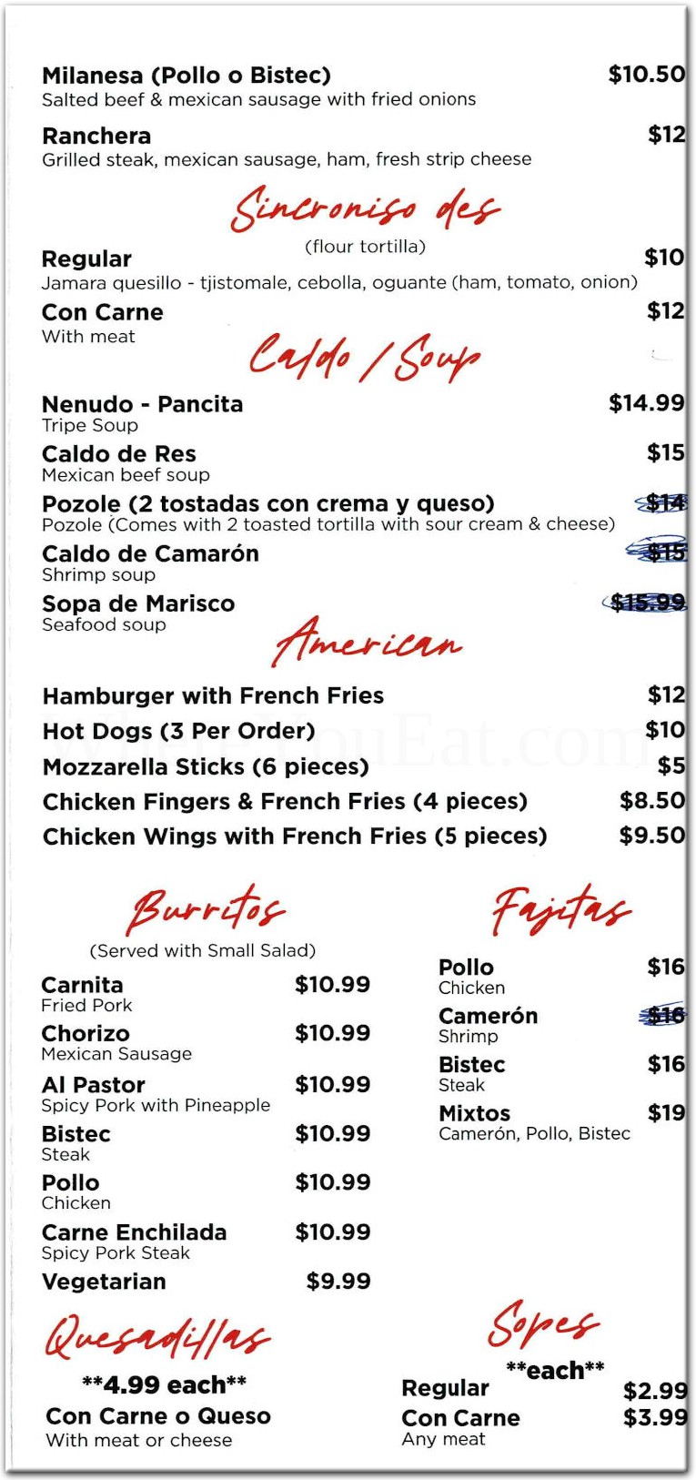 menu image