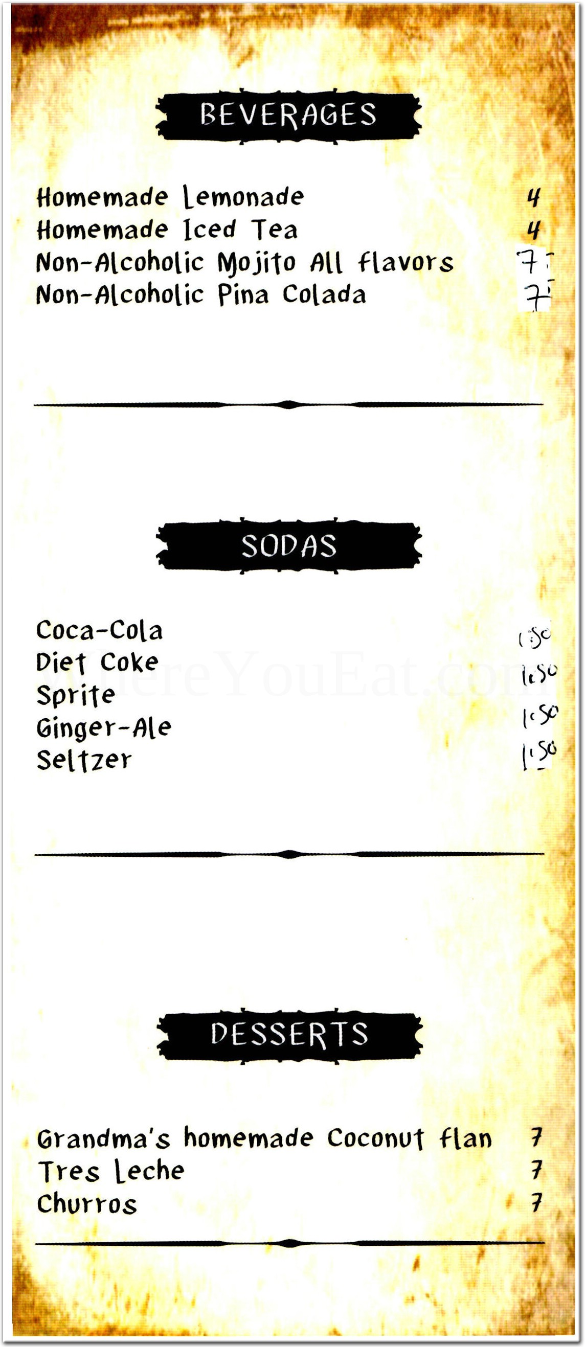 menu image