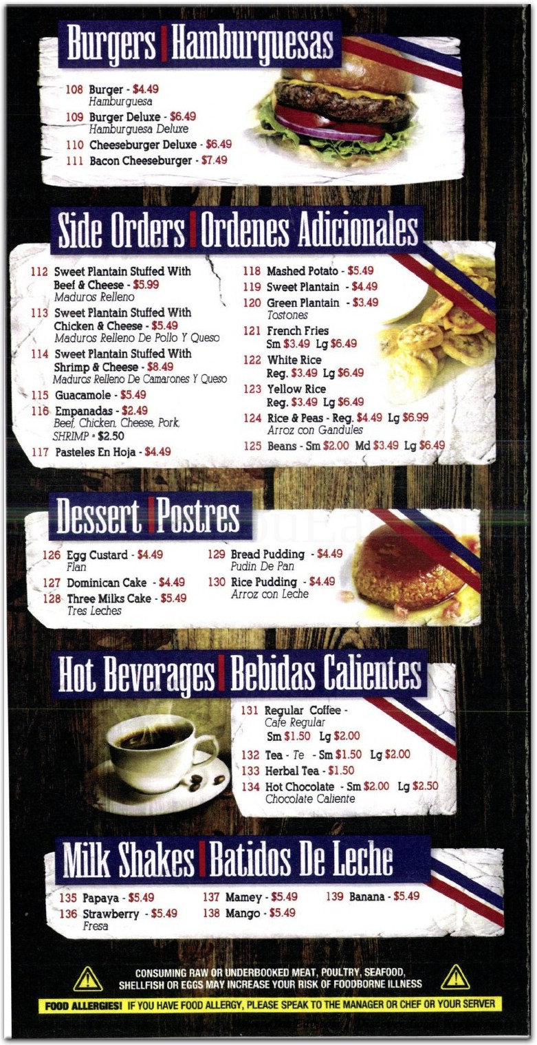 menu image