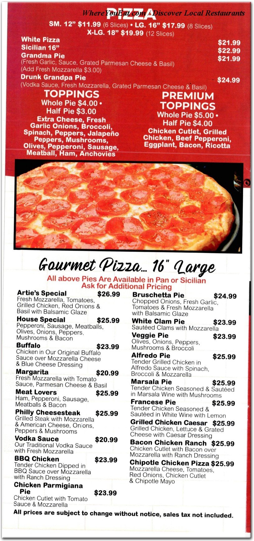 menu image