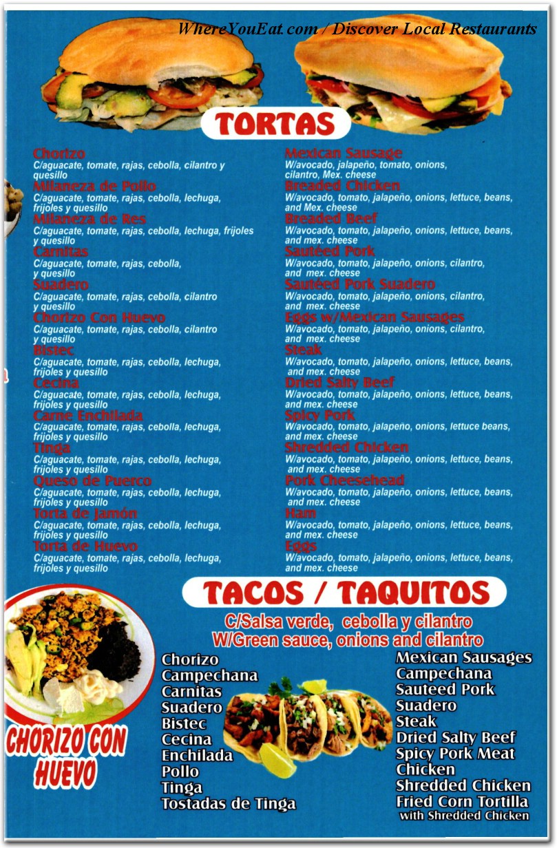 menu image