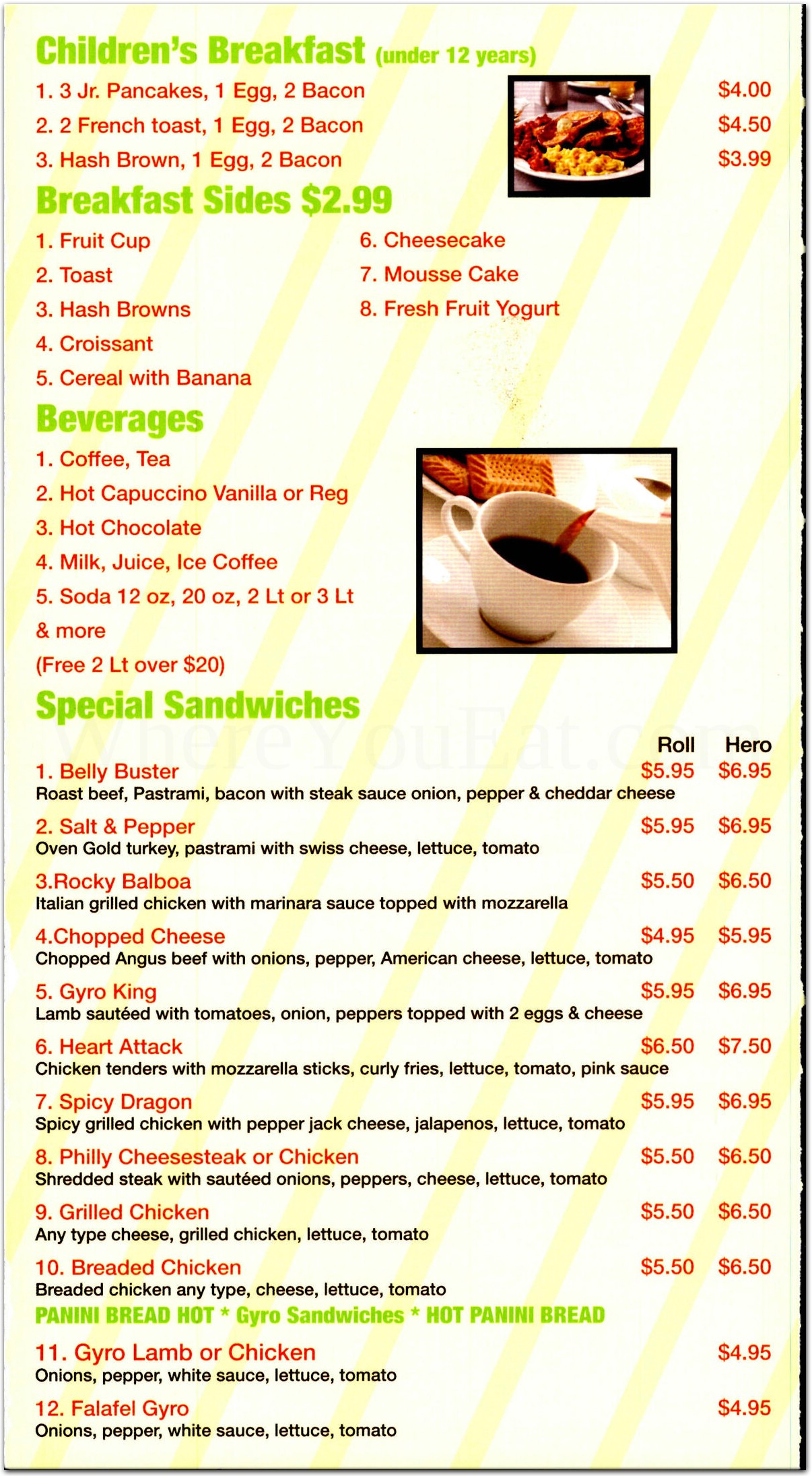 menu image