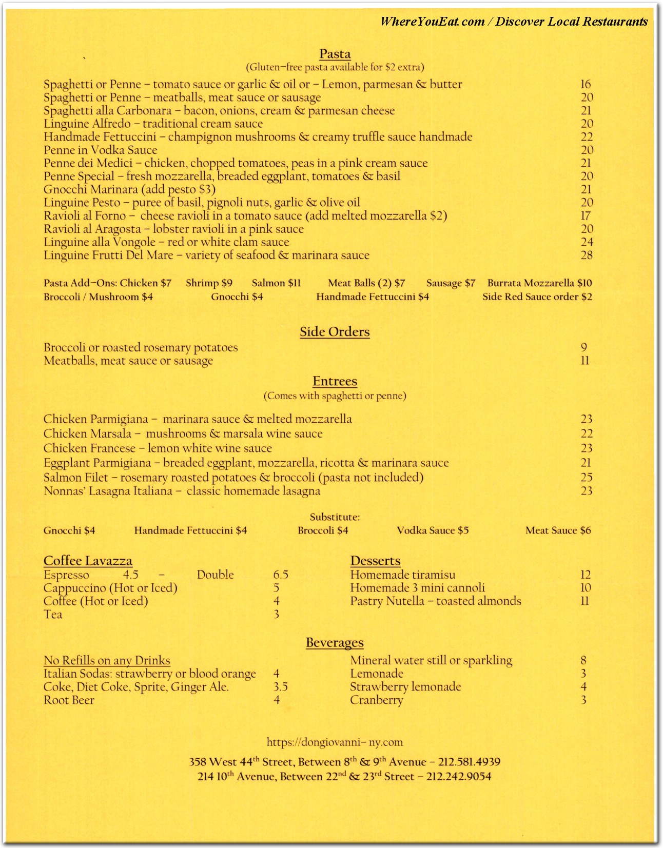 menu image