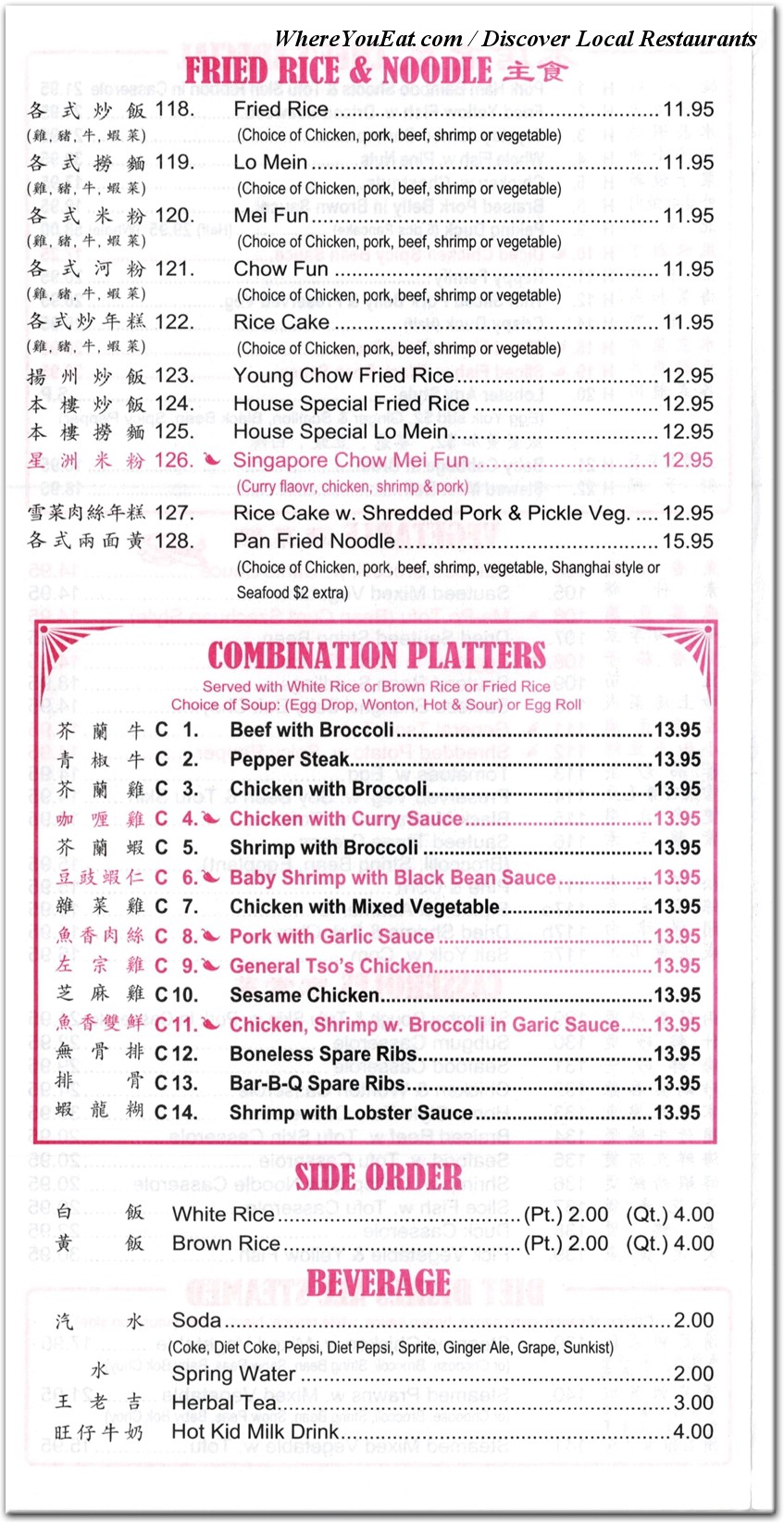 menu image