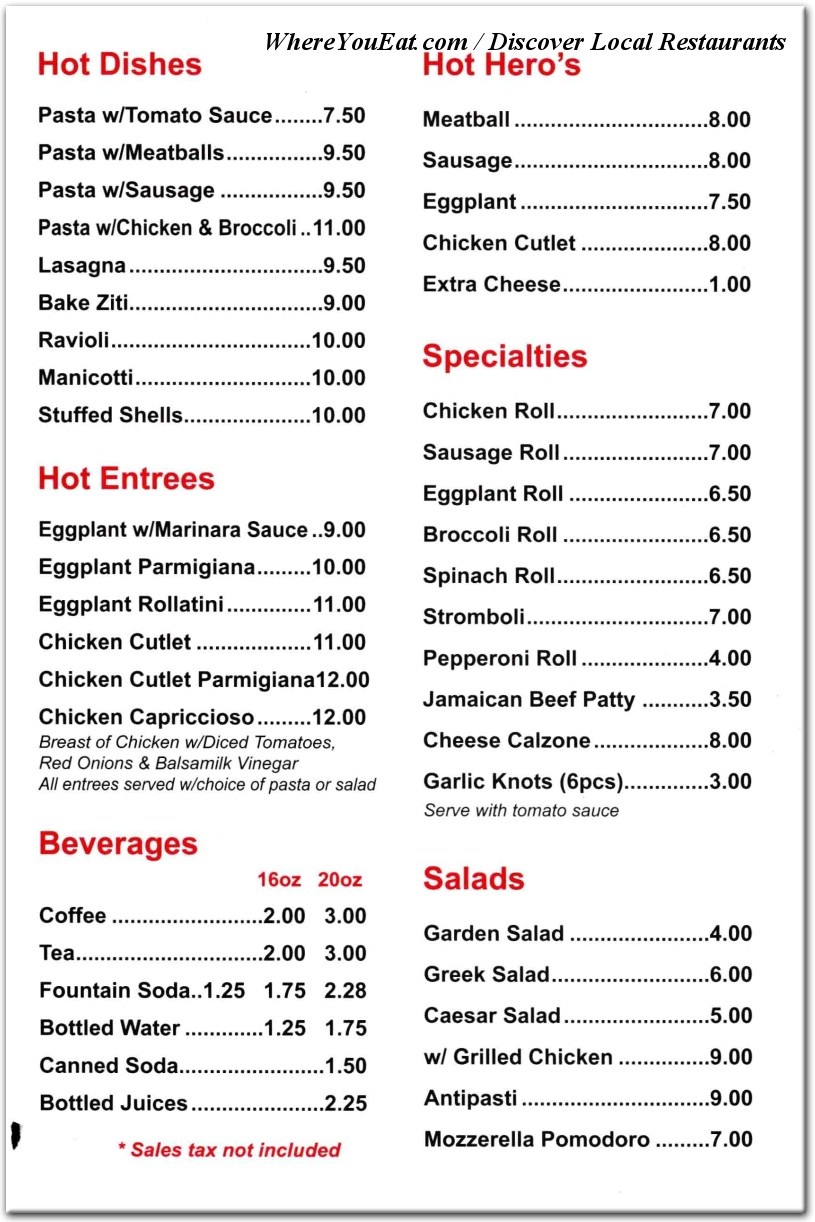 menu image