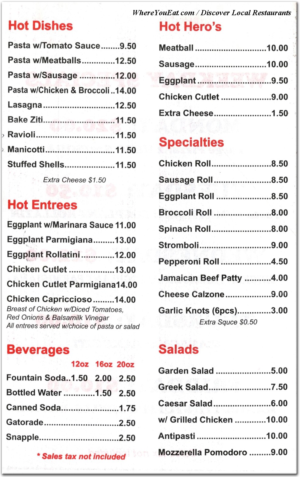 menu image