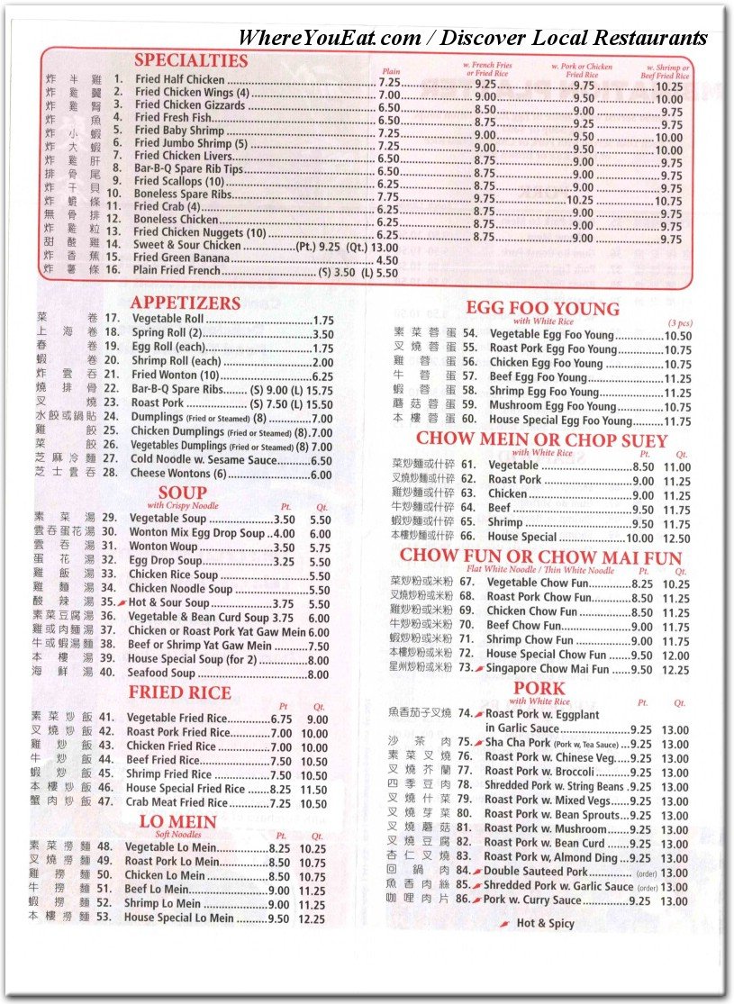menu image