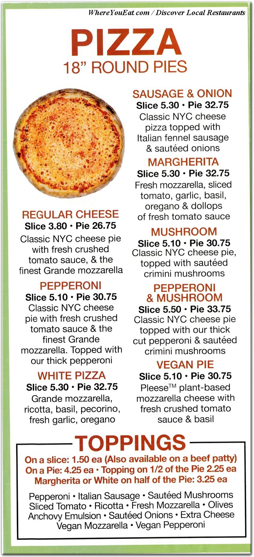 menu image