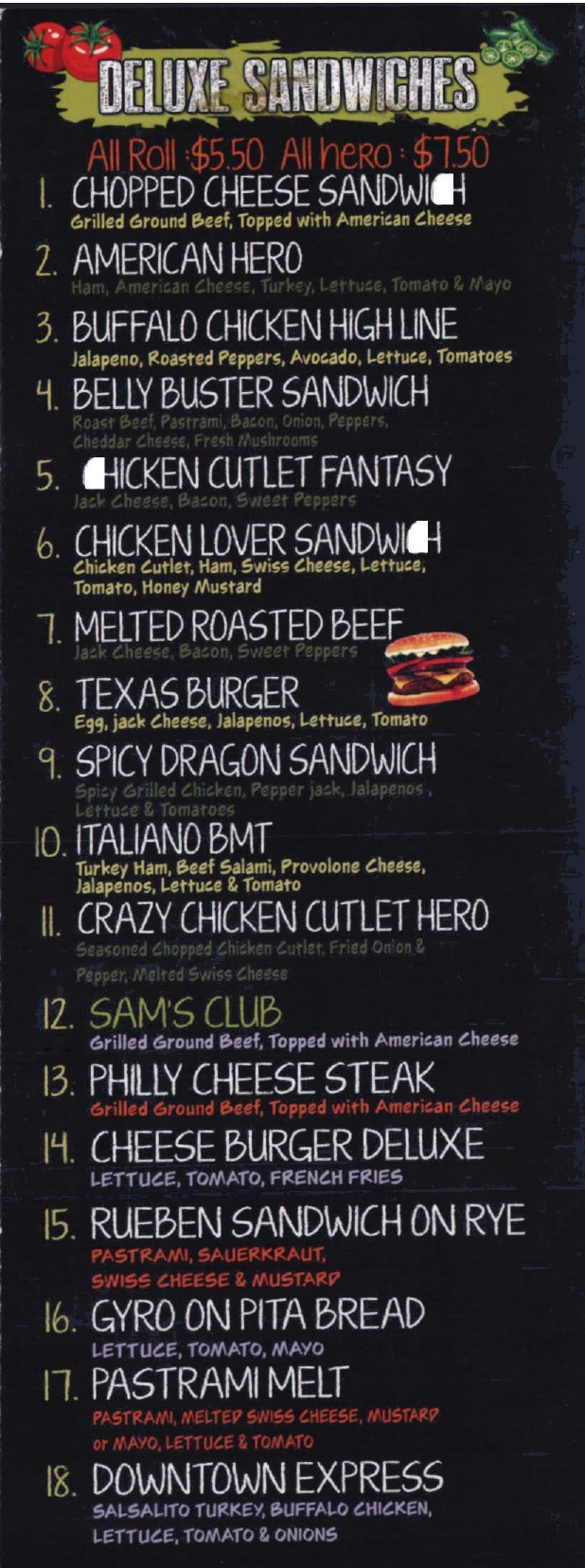 menu image