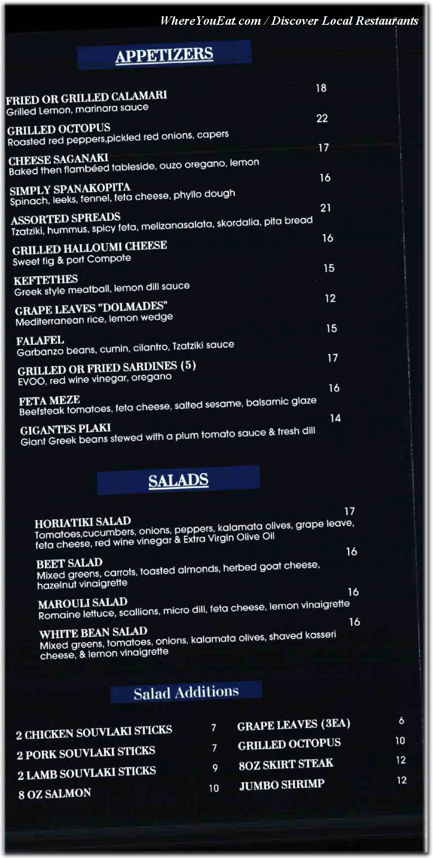 menu image