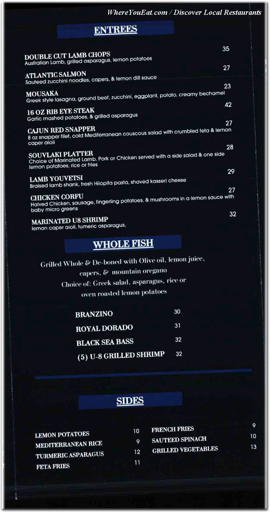 menu image